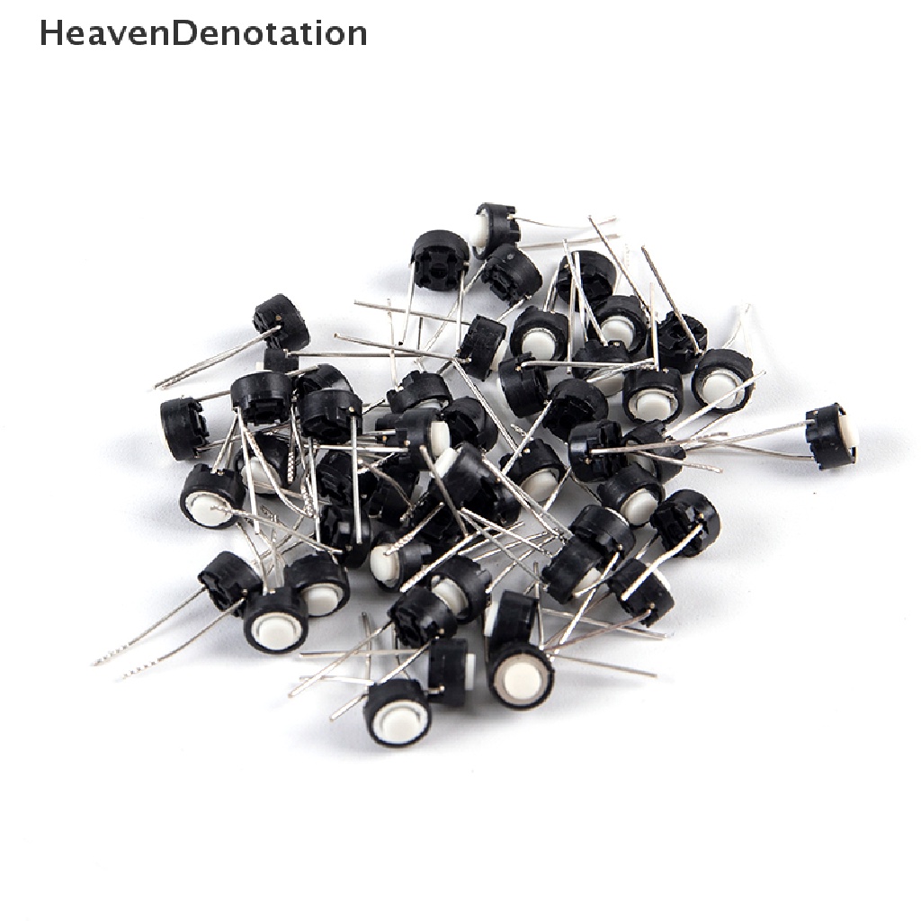 [HeavenDenotation] 50pcs ALPS Tact Switch 6 * 6 * 4.3mm/6 * 6 * 5mm Saklar Sentuh DIP Tactile Push Button Micro Switch HDV