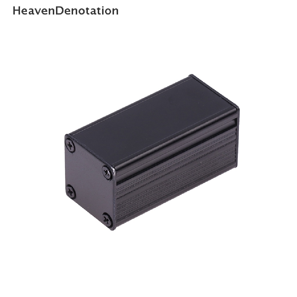 [HeavenDenotation] Kandang Aluminium Hitam DIY Extruded Kotak Proyek Elektronik 25x25x50mm Untuk Unit Power Supply HDV