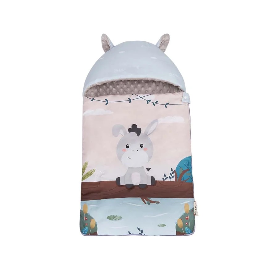 Vee &amp; Mee Sleeping Bag Minky Kantong Tidur Bayi Lembut &amp; Hangat Anti Bakteri Donkey Series - VMS 3060
