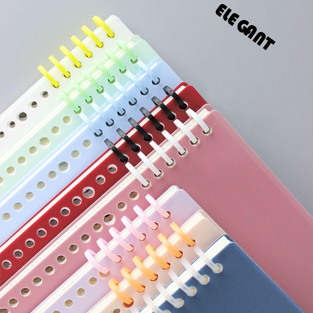 [Elegan] 6-ring Lingkaran Cincin 12mm 10 Pcs Siswa Scrapbooking Notebook Sekolah Kantor Perlengkapan Mengikat Perlengkapan Album Longgar Daun Cincin