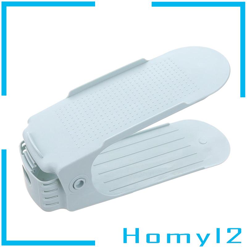 [HOMYL2] Rak Sepatu Rak Sepatu Slot Organizer Double Layer Untuk Lemari Toko Pakaian
