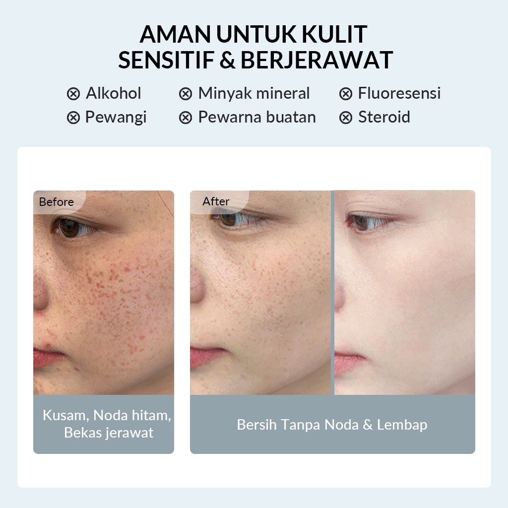 ★ BB ★ BIOAQUA SymWhite 377 Whitening &amp; Fade Dark Spot Cream Krim 50gr - Pelembab Wajah With Vitamin C+5% Niacinamide+7X Ceramide untuk Penghilang Flek Hitam | BIO AQUA