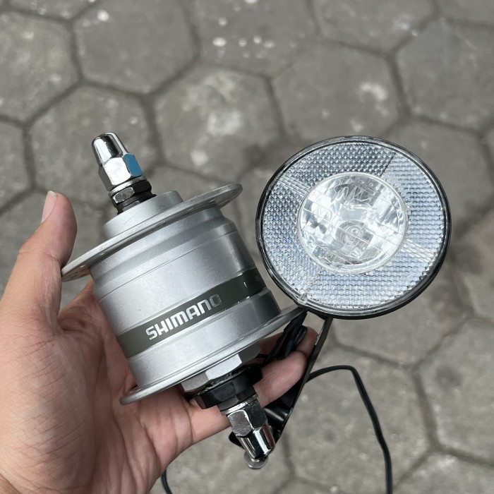 HUB DINAMO SHIMANO SEPEDA DH 2N35 VINTAGE AS RODA LAMPU LISTRIK NOS