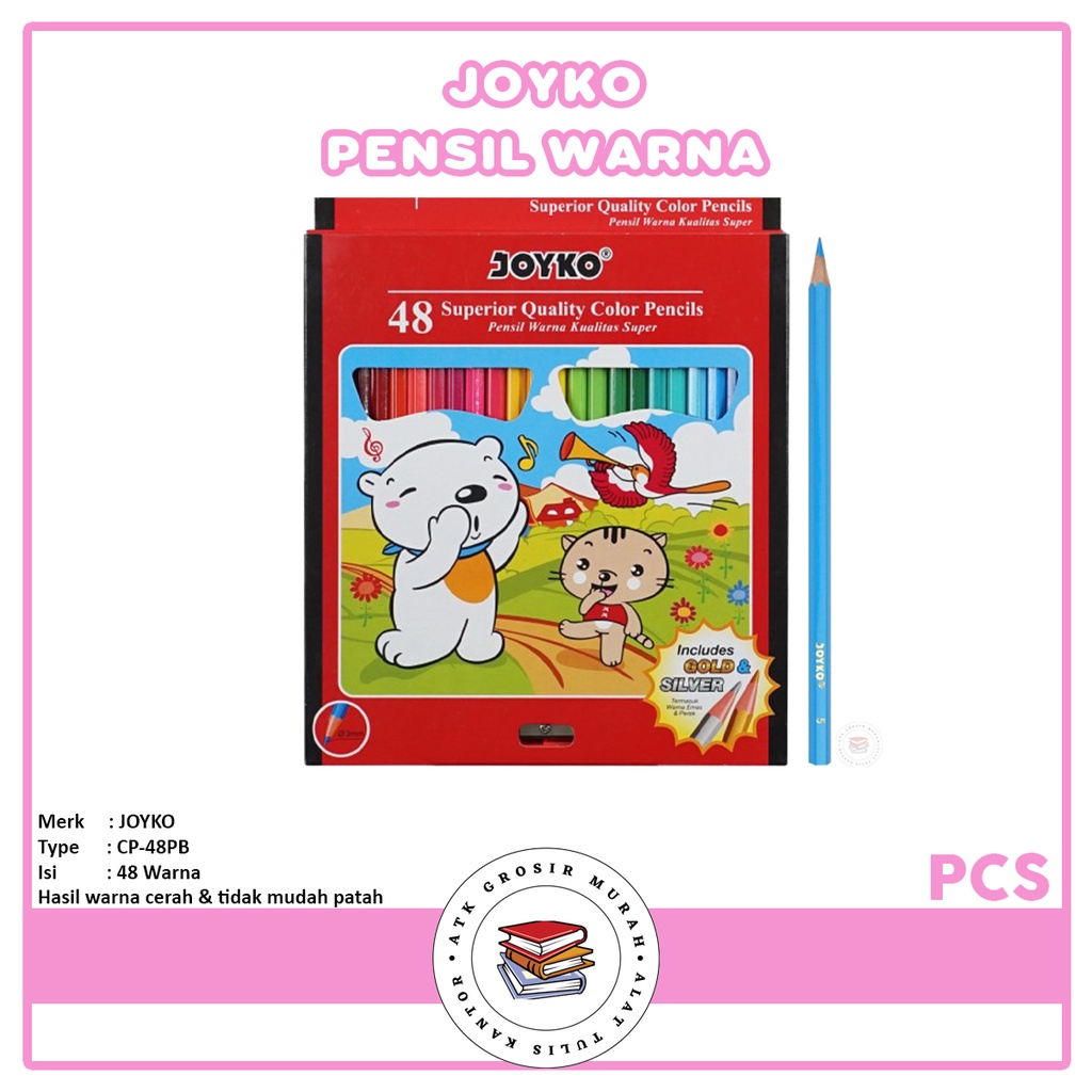 

JOYKO - Pensil Warna CP-48PB Panjang - Pcs