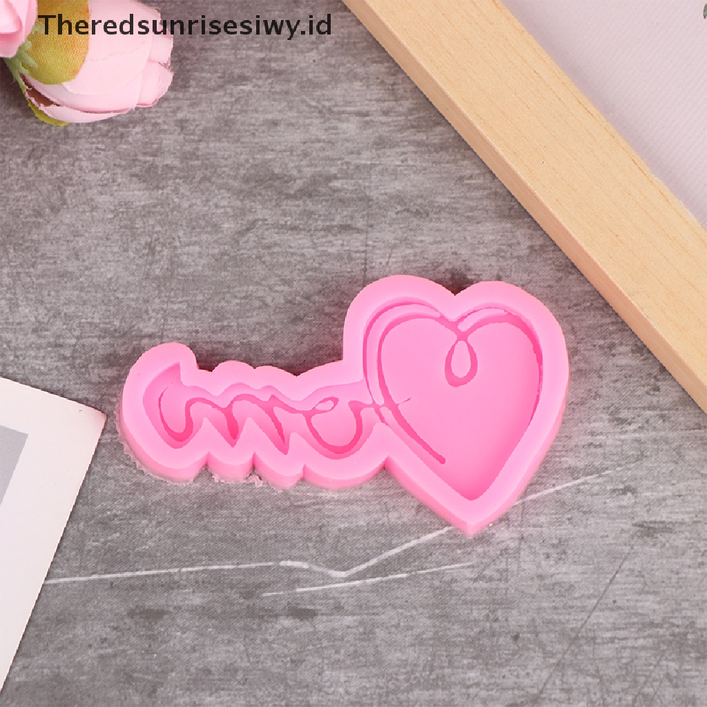 # Kado Mom &amp; PAPA DIY # Mother's Day Cetakan Silikon Cinta Keluarga Dekorasi Kue DIY Alat Kue Dapur~