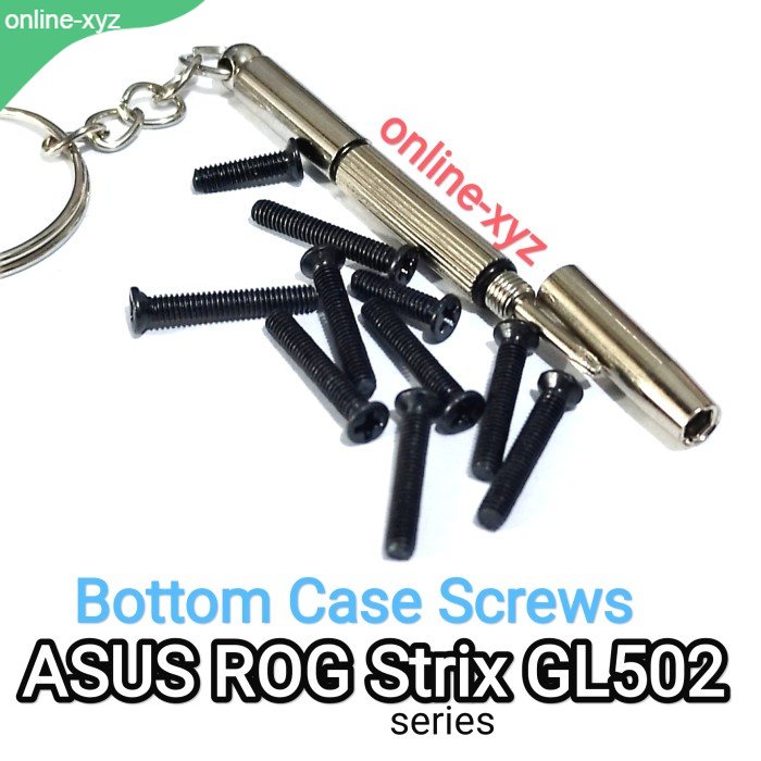 baut mur sekrup casing ASUS ROG Strix GL502 GL502V GL502VS GL502VT GL502VM GL502VE