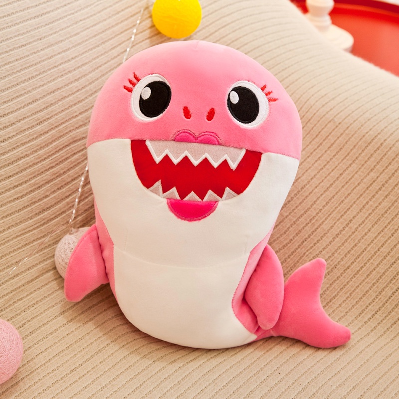 50cm/45cm/40cm Baby Shark Pink Fong Mainan Mewah Boneka Boneka Hadiah Lembut Untuk Mainan Natal Anak-Anak