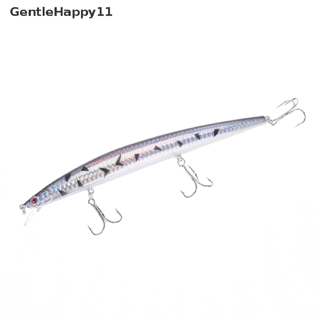 Gentlehappy Umpan Pancing Ikan Kecil Panjang Plastik hard tackle bass Engkol 18cm/7.08 &quot;26g id