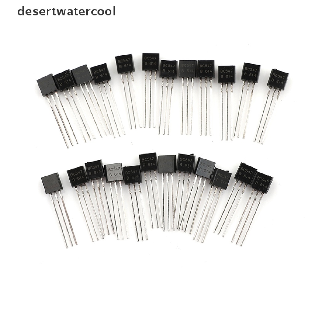 Deid 100Pcs BC547 TO-92 NPN 45V 0.1A Komponen Transistor NE Martijn