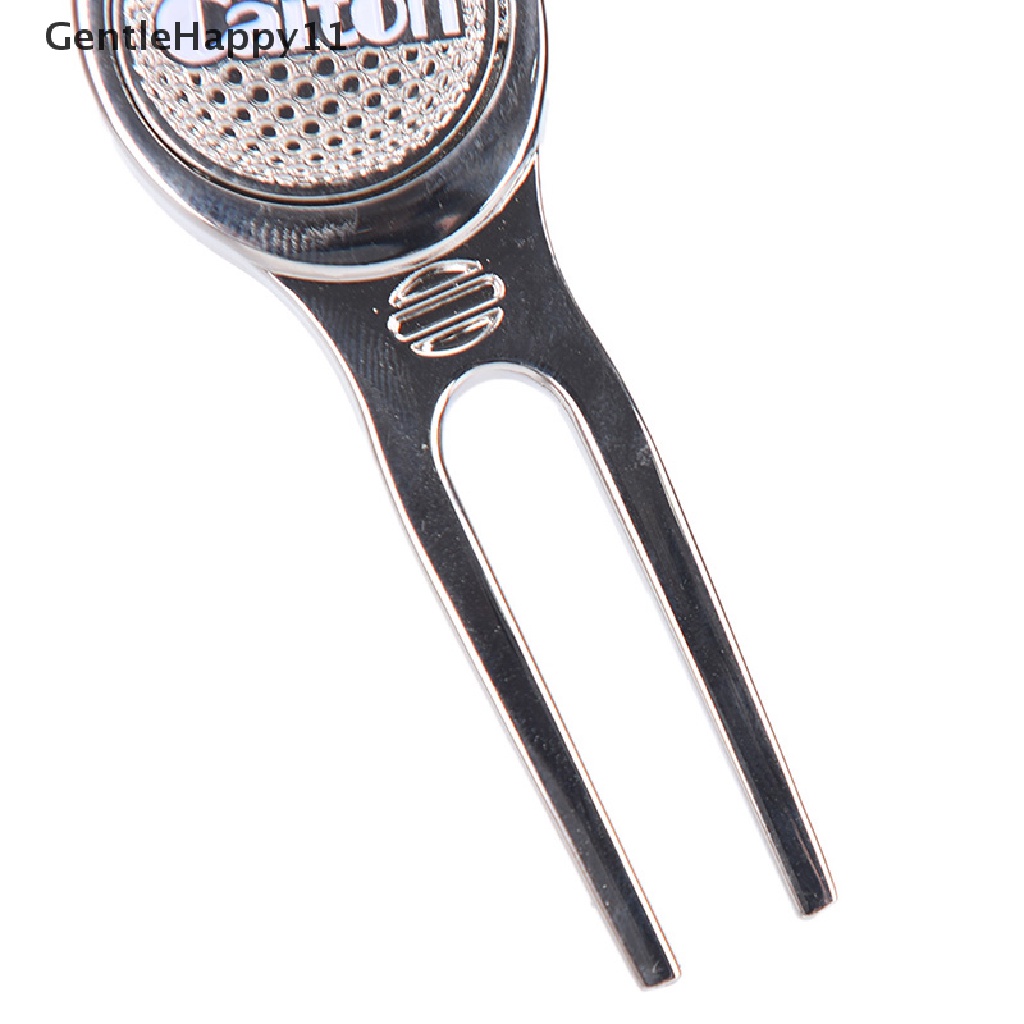 Gentlehappy 1Pcs Alat Reparasi Golf Golf Divot Repair Tool Magnet Dengan Klip Penanda Golf id