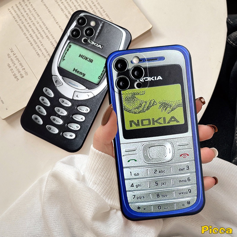 Infinix Note12 G96 11 12pro 8 12 2023 Hot 10Lite 11s 20s 11 9 8 12 12i 20 10t 10s Hot 10 12 11 9 Play Smart 4 5 6 Plus Fun Creative Square Retro Nokia Silicon Couple Soft Sarung