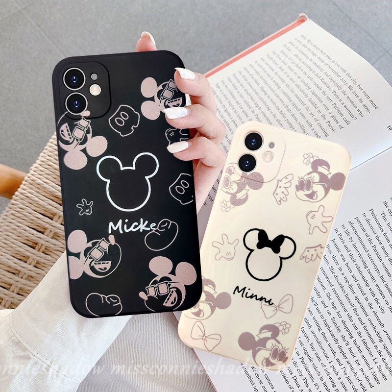 Infinix Hot10 12 11 9 Play Smart5 4 6 Plus Hot 10Lite 11s 20s 11 9 8 12 12i 20 10t 10s Note 11 12pro 12 G96 8 12 2023 Disney Fashion Mickey Minnie Cute Couple Soft TPU Cover Belakang