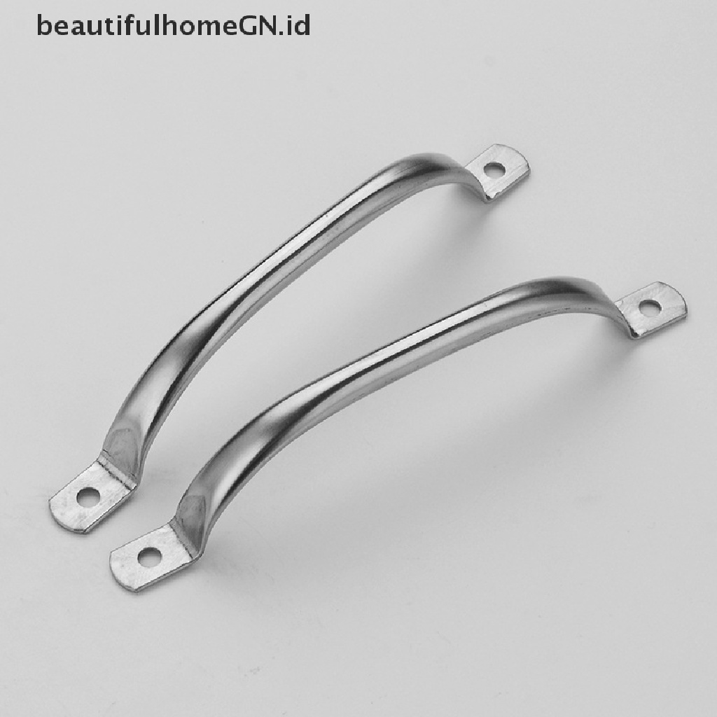 {Cantik} 2pack Knob Pintu Stainless Steel Knob Kabinet Tarikan Laci Silver Knob Lemari Dapur~