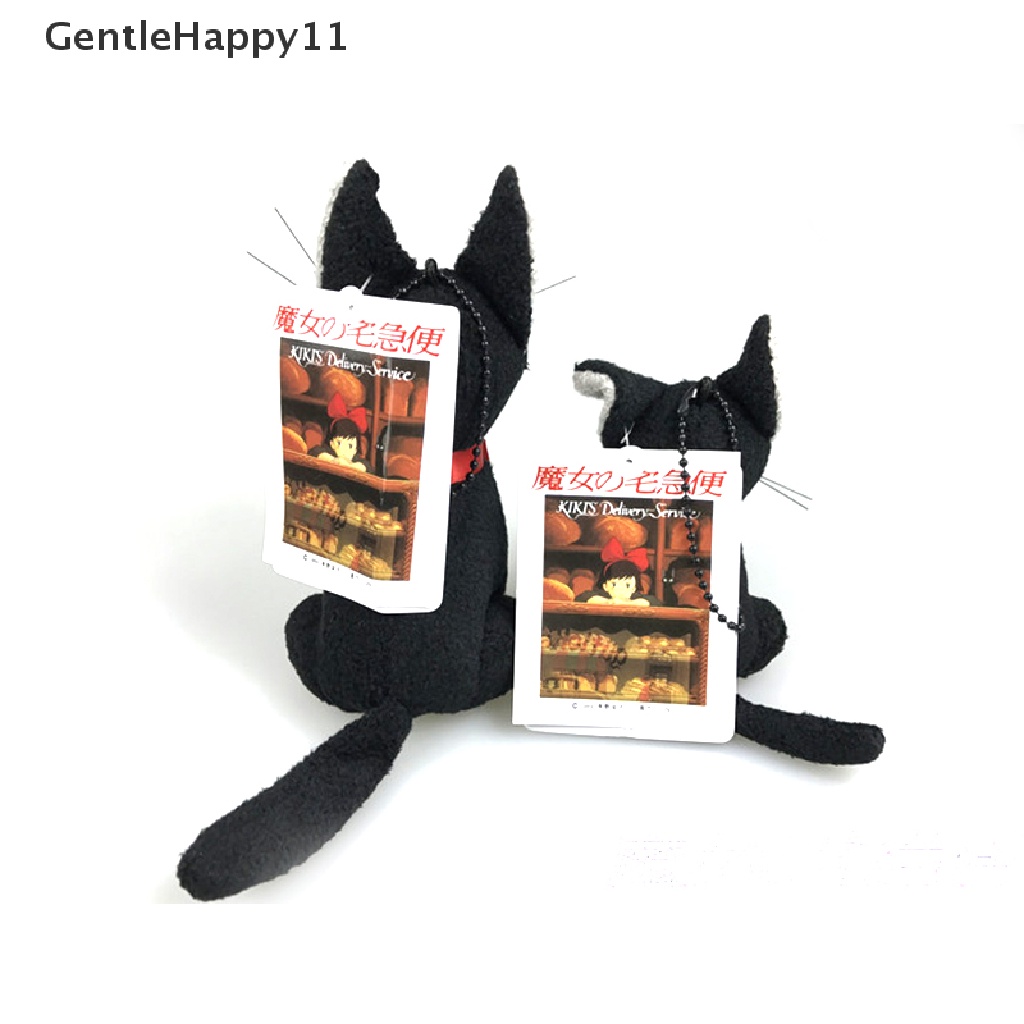 Gentlehappy Black JiJi Mainan Mewah Lucu Mini Kucing Hitam Kiki Boneka Mainan Gantungan Kunci Liontin id