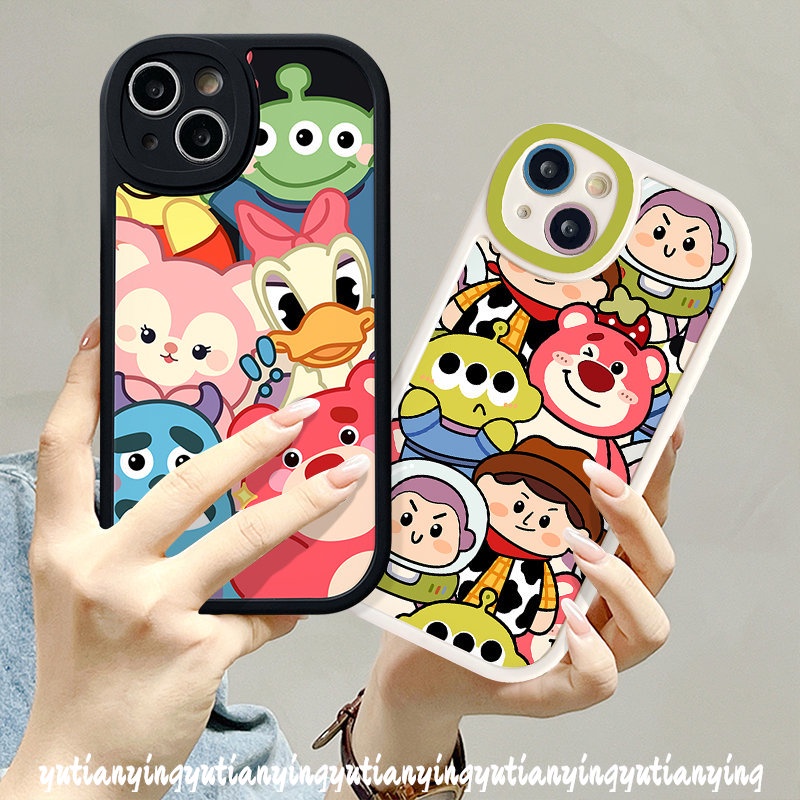 Disney Donald Duck Cartoon Toy Story Strawberry Bear Lotso Case for Infinix Hot 11 10 Lite 10s 11s 10T Note 8 Infinix Smart 6 5 Hot 11 10s 11s 10 10T 9 Play Soft Tpu Back Cover