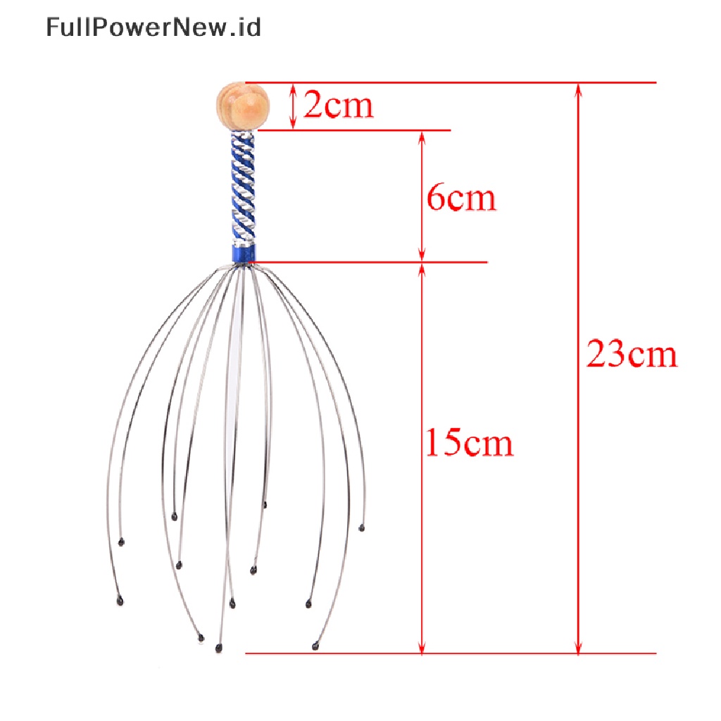 Power 2pcs Gurita Pemijat Santai Kulit Kepala Pinggang Leher Perawatan Kecantikan &amp; Kesehatan ID