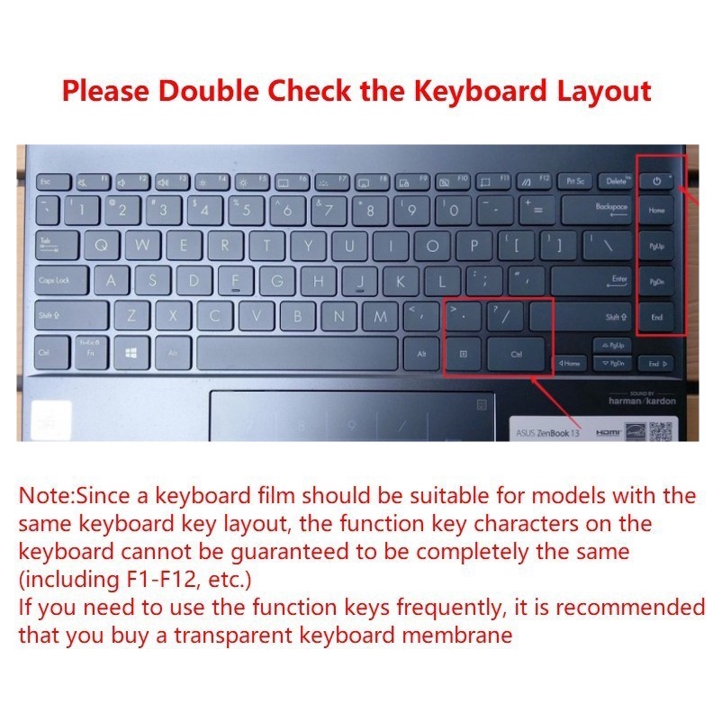Untuk Film Pelindung Cover Keyboard Laptop Asus U3700x ZenBook13 13.3inch