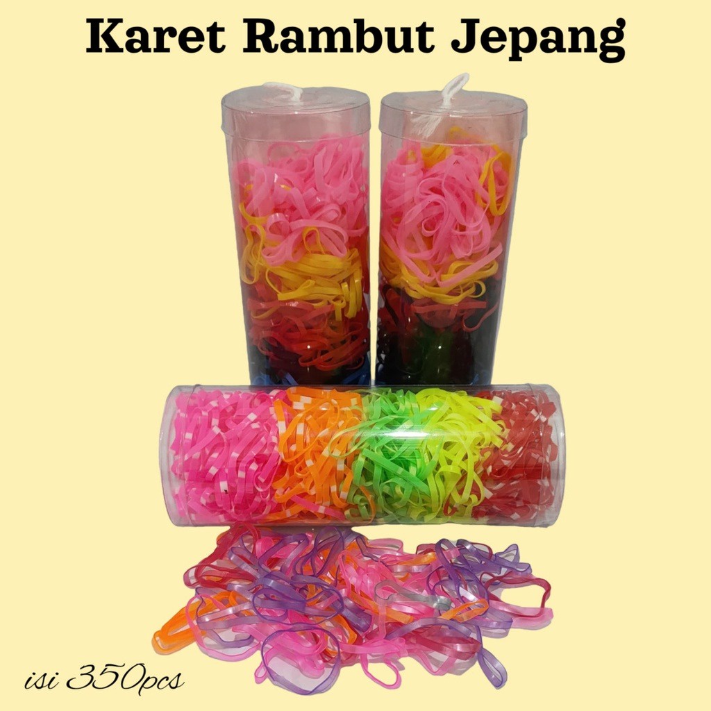 Karet Ikat Rambut Karet Jepang Tabung Ikat Rambut Karet