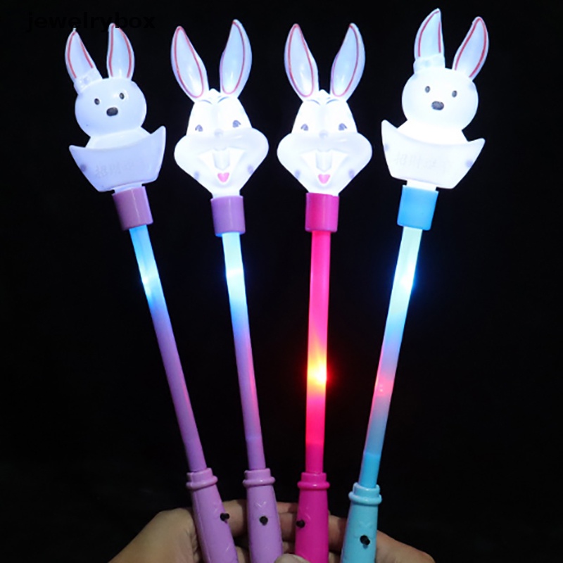 [jewelrybox] Kartun Kelinci Peri Tongkat Lampu LED Stik Glitter Glow Stick Mainan Pesta Anak Butik