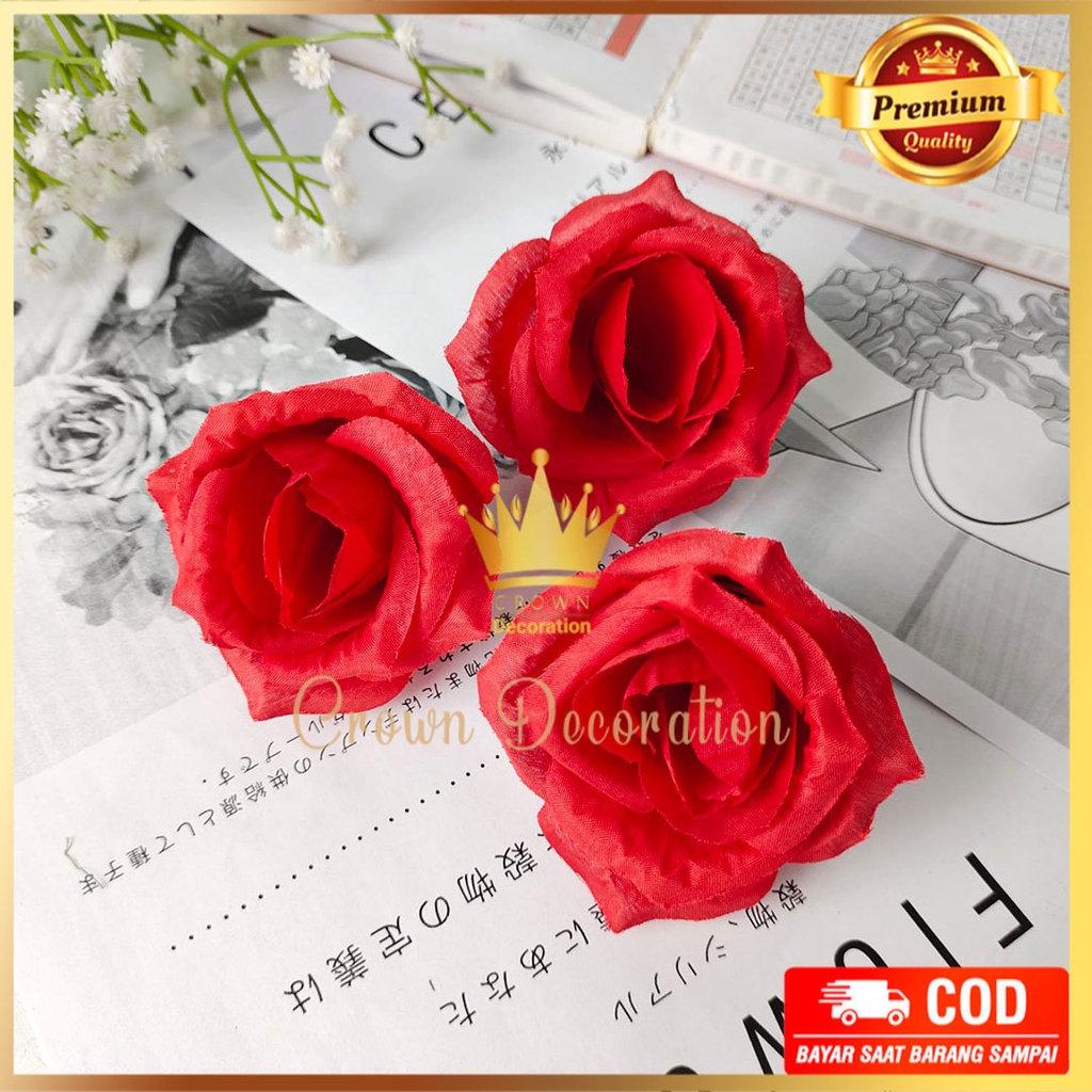[1 PCS] Kuntuman Rose Mawar Tropis - Kelopak Bunga Mawar Rose Kuncup Artificial Satuan PCS  Dekorasi/grosir/import/bunga kain Artificial Import Berkualitas