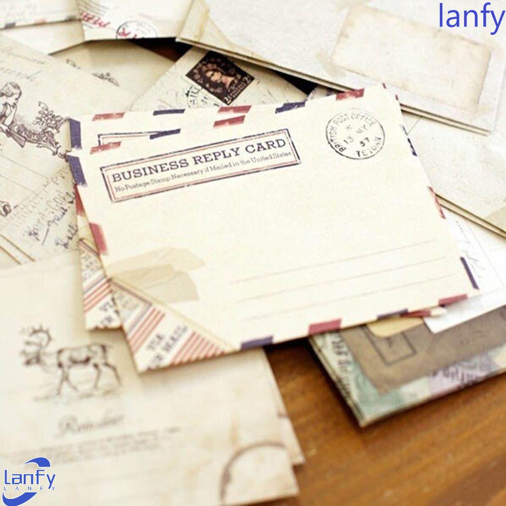Lanfy Amplop Kartun Kartu Ucapan Lucu Surat Amplop Retro Vintage Alat Tulis