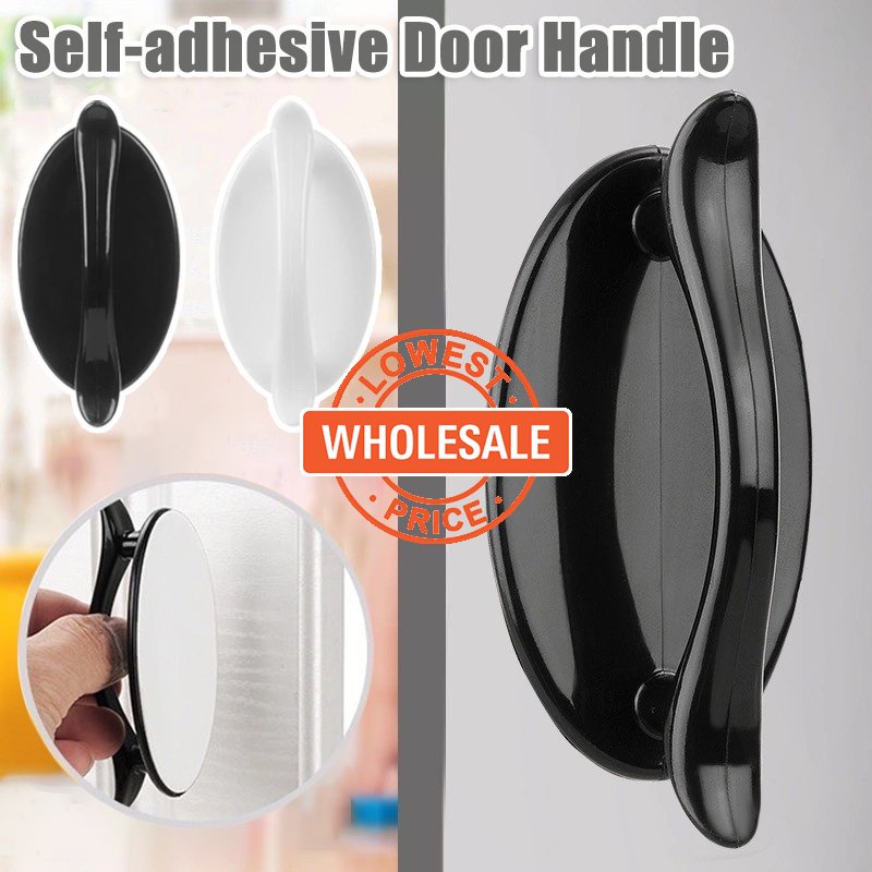 [Harga Grosir] [Unggulan] Modern Minimalis Self-adhesive Handle Pintu Lemari Serbaguna Laci Tempel Knob Lemari Kulkas Jendela Tambahan Penarik Aksesoris Furniture