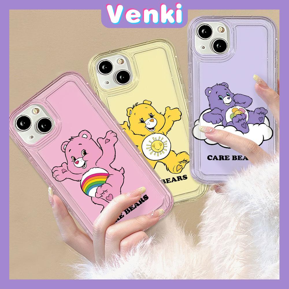 VENKI - For iPhone 11 iPhone Case Clear Case TPU Soft Case Airbag Shockproof Cute Cute Cartoon Bear Compatible with iPhone 14 13 Pro Max iPhone 12 Pro Max 11 7Plus 6Plus XR xs max