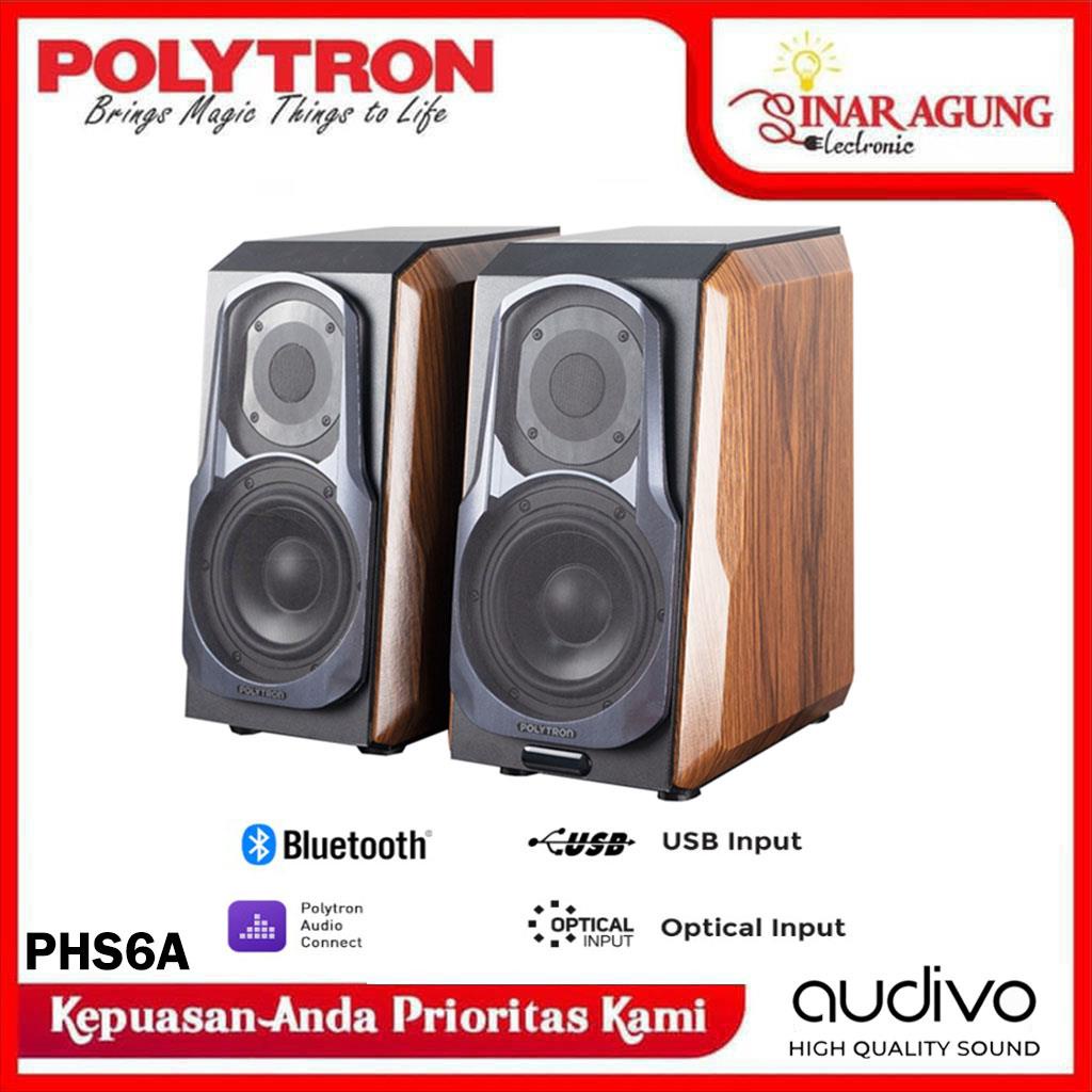 POLYTRON HiFi SPEAKER BLUETOOTH AUDIVO PHS 6A 100% ORI