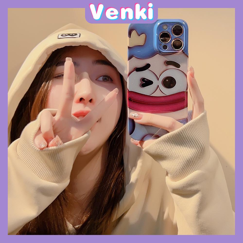 VENKI - For iPhone 11 iPhone Case Cream Glossy Soft Case TPU Shockproof Camera Cover Protection Bear Bunny Compatible with iPhone 14 13 Pro max 12 Pro Max 11 xr xs max 7Plus 8Plus