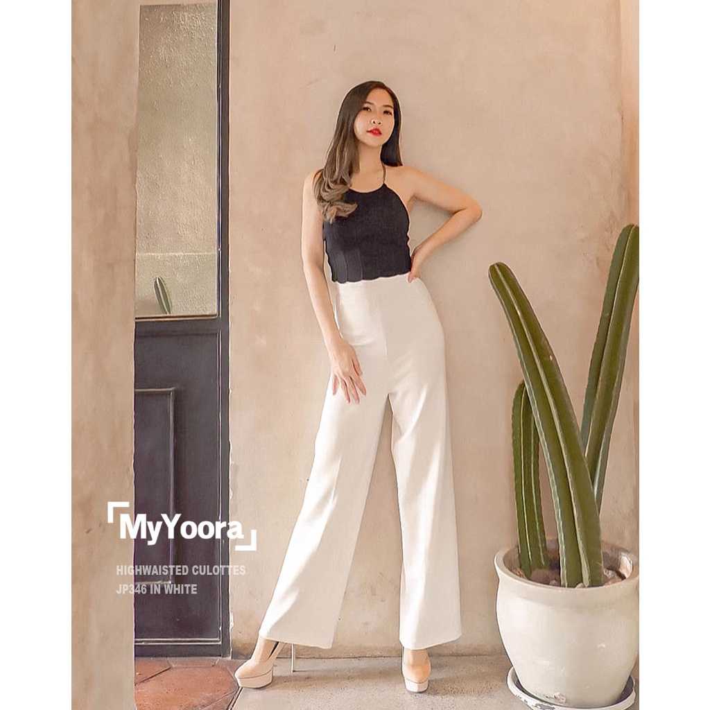 MyYoora HighWaisted HW Culottes Pants Celana Kulot Wanita JP346 G06