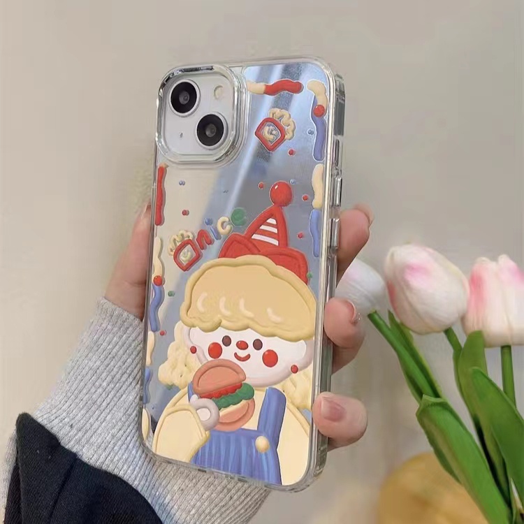 Cocok Untuk Iphone14 Pro Max iPhone Phone Case Cermin Casing Ponsel Kuat Kamera Perlindungan Tahan Guncangan Kompatibel Dengan Iphone13 13pro 13prm iPhone 11 7Plus 8Plus Xr XS 12 Pro Max Phone Case