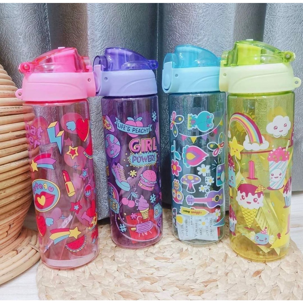 Botol Minum Anak MINUM ANAK SMIGGLE SMIGLE 750ML/ Botol Minum Karakter Anak Warna Warni Lucu 750ml/