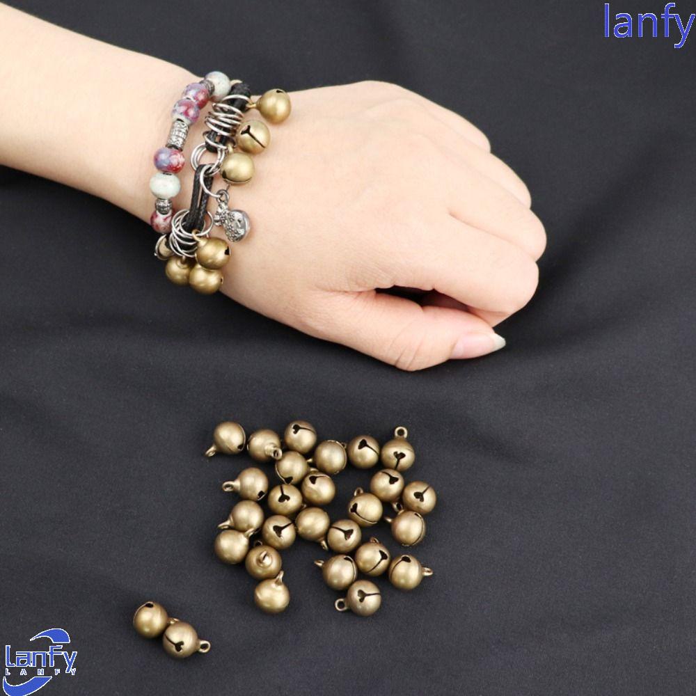 Lanfy Bel Kecil Handmade Vintage Kunci Gantungan Kalung DIY Ornamen Jingle Bells