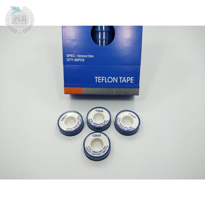 Teflon Tape - Selotip (Seal Tape) Stayvic 0.5 inch x 10 Meter