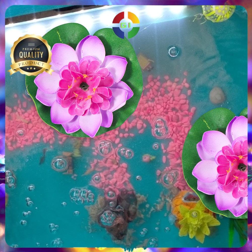 Bunga Lotus Imitasi Dekorasi Kolam Taman Violet