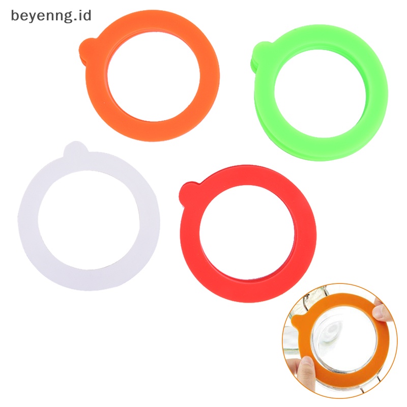 Beyen 5Pcs Gasket Toples Silikon Food Storege Jars Pengganti Kedap Udara Anti Bocor ID