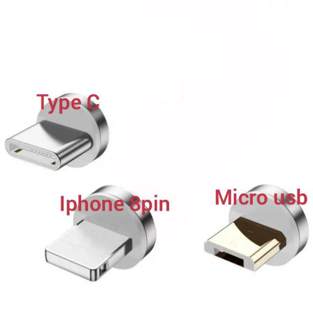 PLUG ONLY 3A fast charging magnetic plug kepala casan magnetic 7 konektor