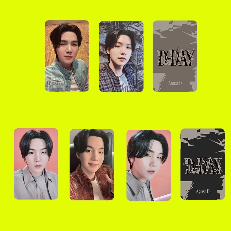 4-5pcs/set SUGA D-DAY BT-S Photocards LUCK DRAW EVENT AGUST D Lomo Kartu Bangtan Boys Kpop Postcards