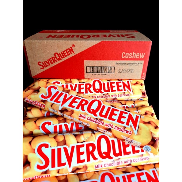 

4 pcs Silverqueen Cashews With Milk Chocolate 58 gr / Coklat SilverQueen