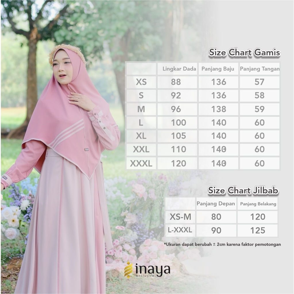 Gamis Dewasa Xenda Dress Set Khimar by Inayalesy