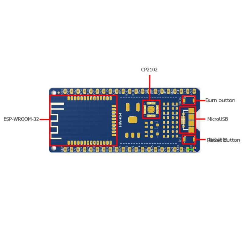 Vivi ESP32-WROOM-32D WiFi Papan Pengembangan Untuk IDE Expansion Board