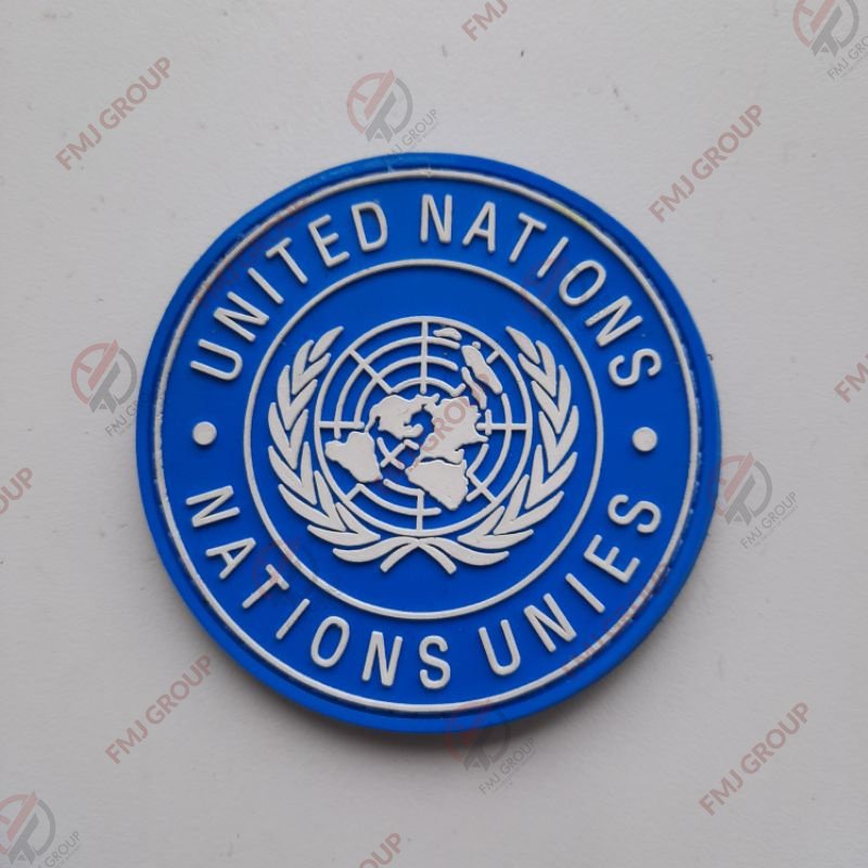 Patch Rubber Emblem Logo UN/Unifil/PBB Velcro