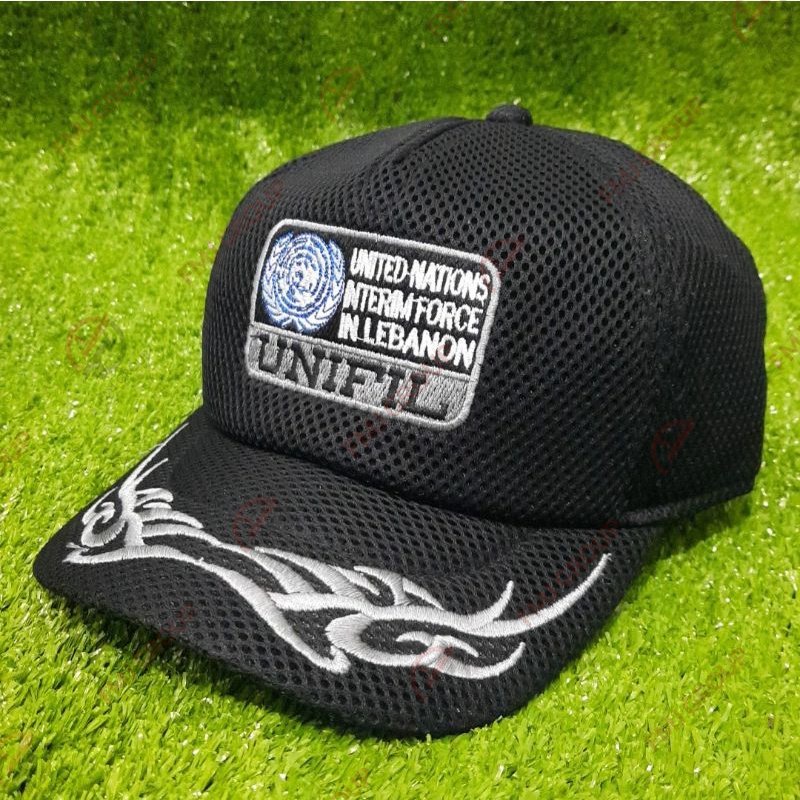 Topi Doublemesh PBB UN Topi Unifil Garuda Contingent United Nation Baseball Hat Mesh