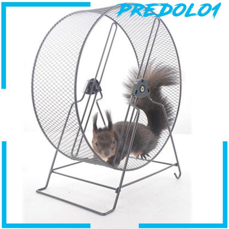 [Predolo1] Roda Latihan Lari Hamster Besi Marmut Jogging Wheel Black Wire Mesh