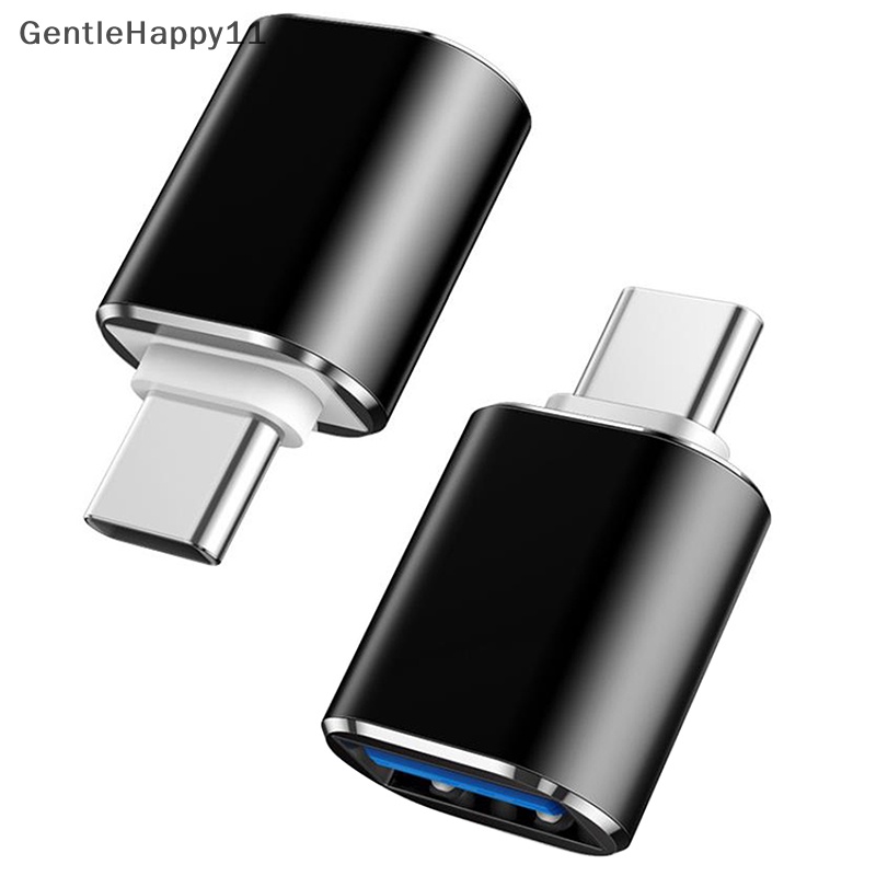 Gentlehappy Konektor Adaptor USB Type C Male To USB 3.0 Female Konverter Kabel OTG Portable id