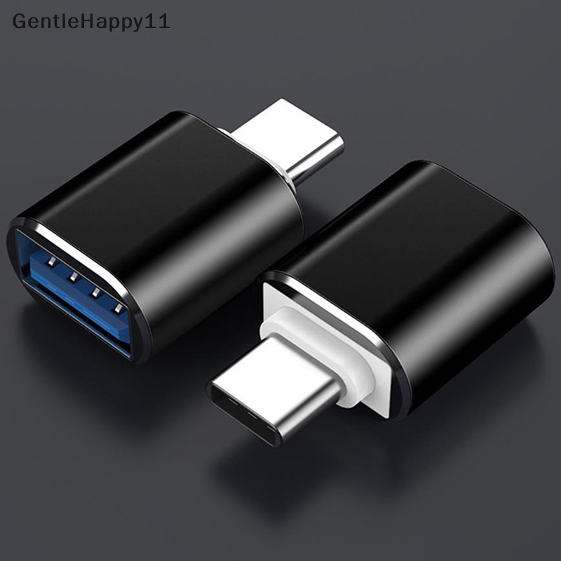 Gentlehappy Konektor Adaptor USB Type C Male To USB 3.0 Female Konverter Kabel OTG Portable id