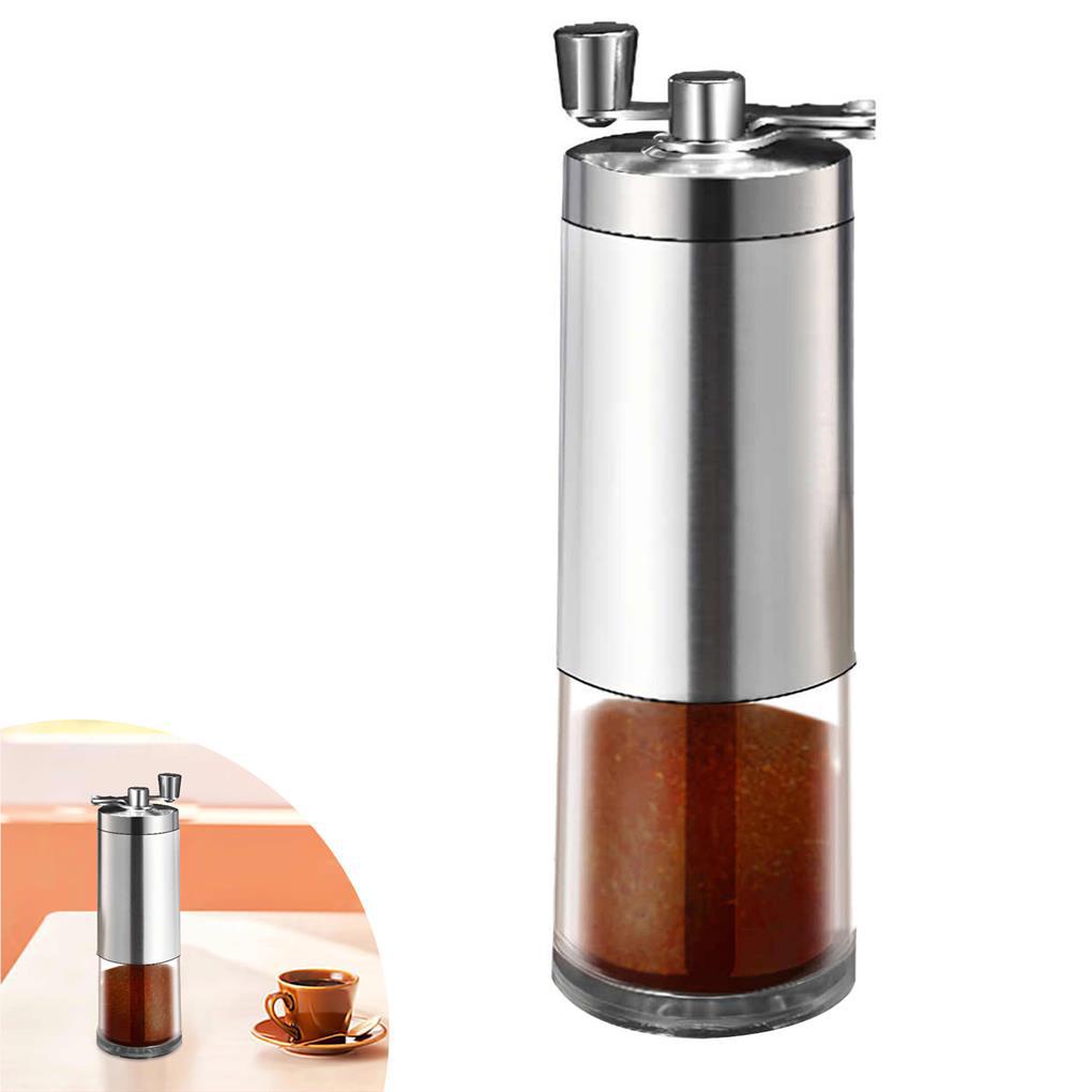Hand Manual Coffee Grinder with Folding Handle Adjustable Stainless Steel Mesin Penggiling Biji Kopi Gilingan Bumbu Dapur Kopi Alat