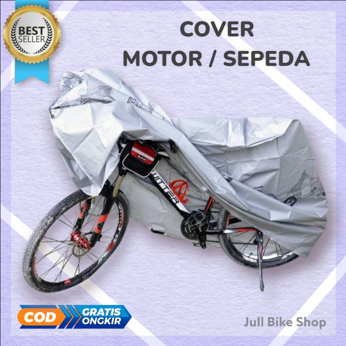 cover sarung pelindung sepeda dan motor matic anti hujan air panas debu taffsport mtb fixie lipat road bike bmx