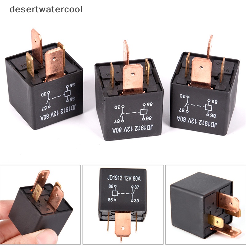 Deid Relay Heavy Duty Anti Air 4Pin DC 24V 12V 80A JD1912 Relay Mobil Otomotif Martijn