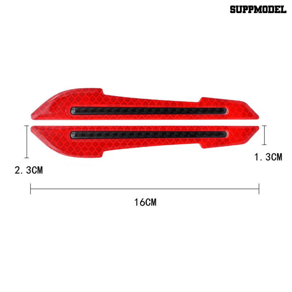 [SM Auto] 1pasang Stiker Lis Anti Tabrak Samping Spion Mount Reflektif Mobil Styling Auto Tabrak Menghindari Strip Pelindung Aksesoris Mobil